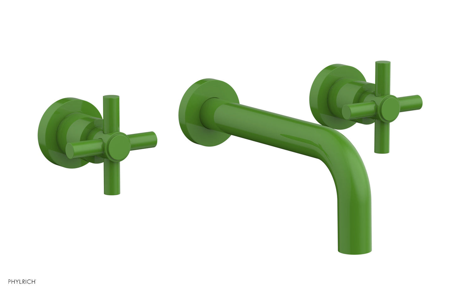 Phylrich Basic Wall Tub Set Tubular Cross Handles D1134