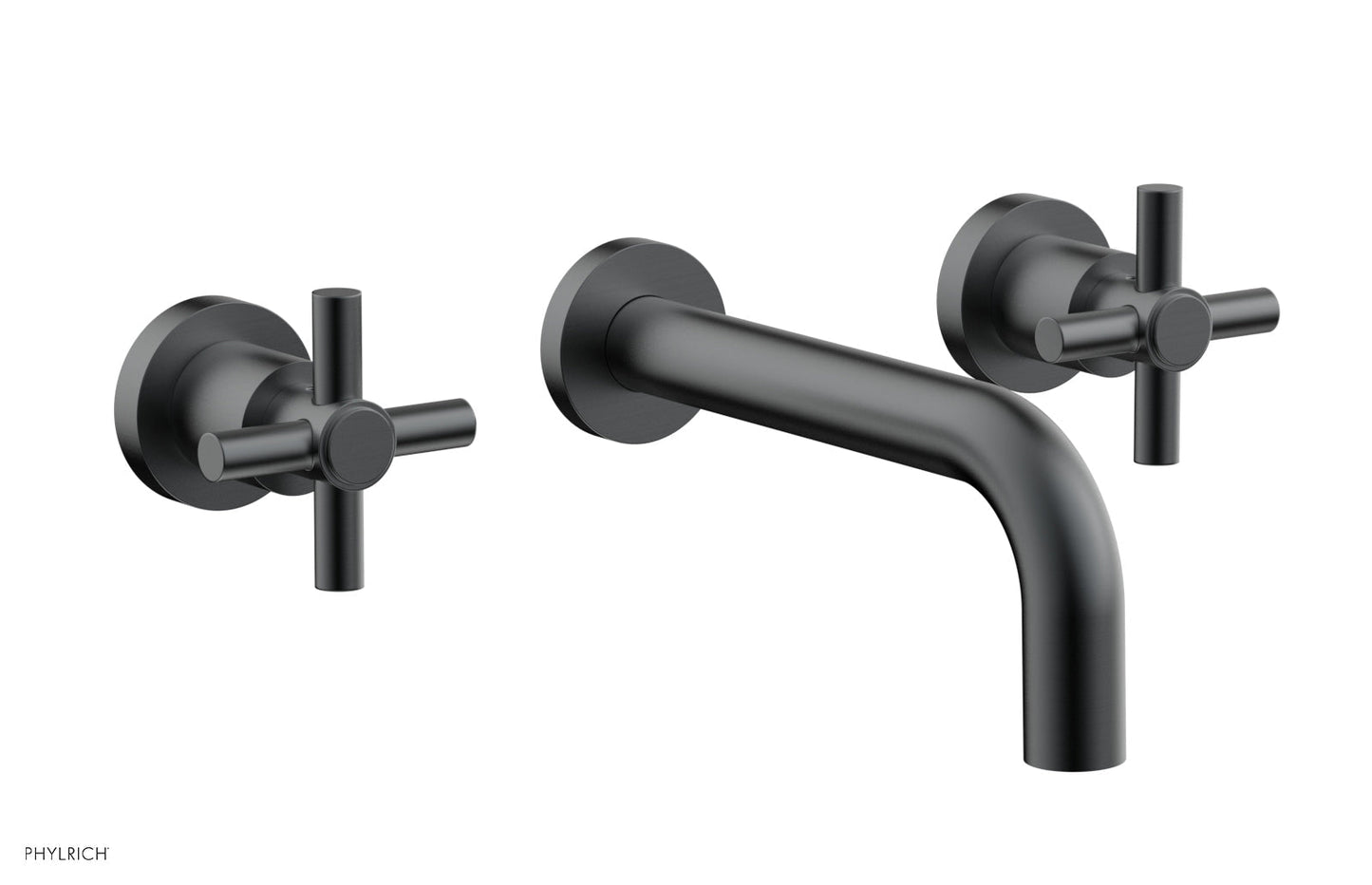 Phylrich Basic Wall Tub Set Tubular Cross Handles D1134