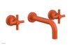 Phylrich Basic Wall Tub Set Tubular Cross Handles D1134