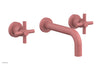 Phylrich Basic Wall Tub Set Tubular Cross Handles D1134