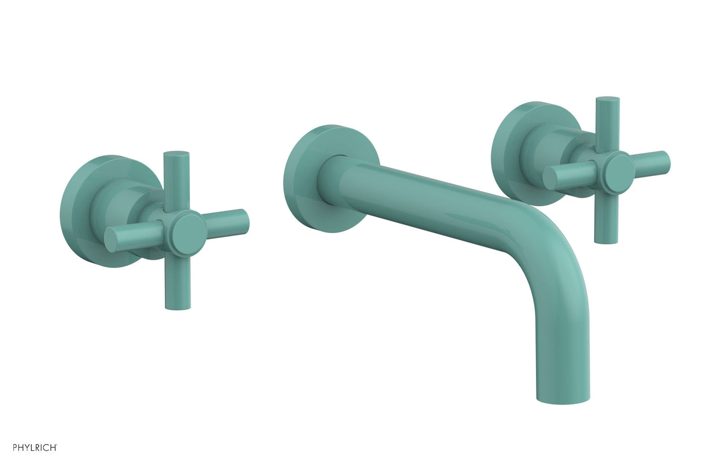 Phylrich Basic Wall Tub Set Tubular Cross Handles D1134