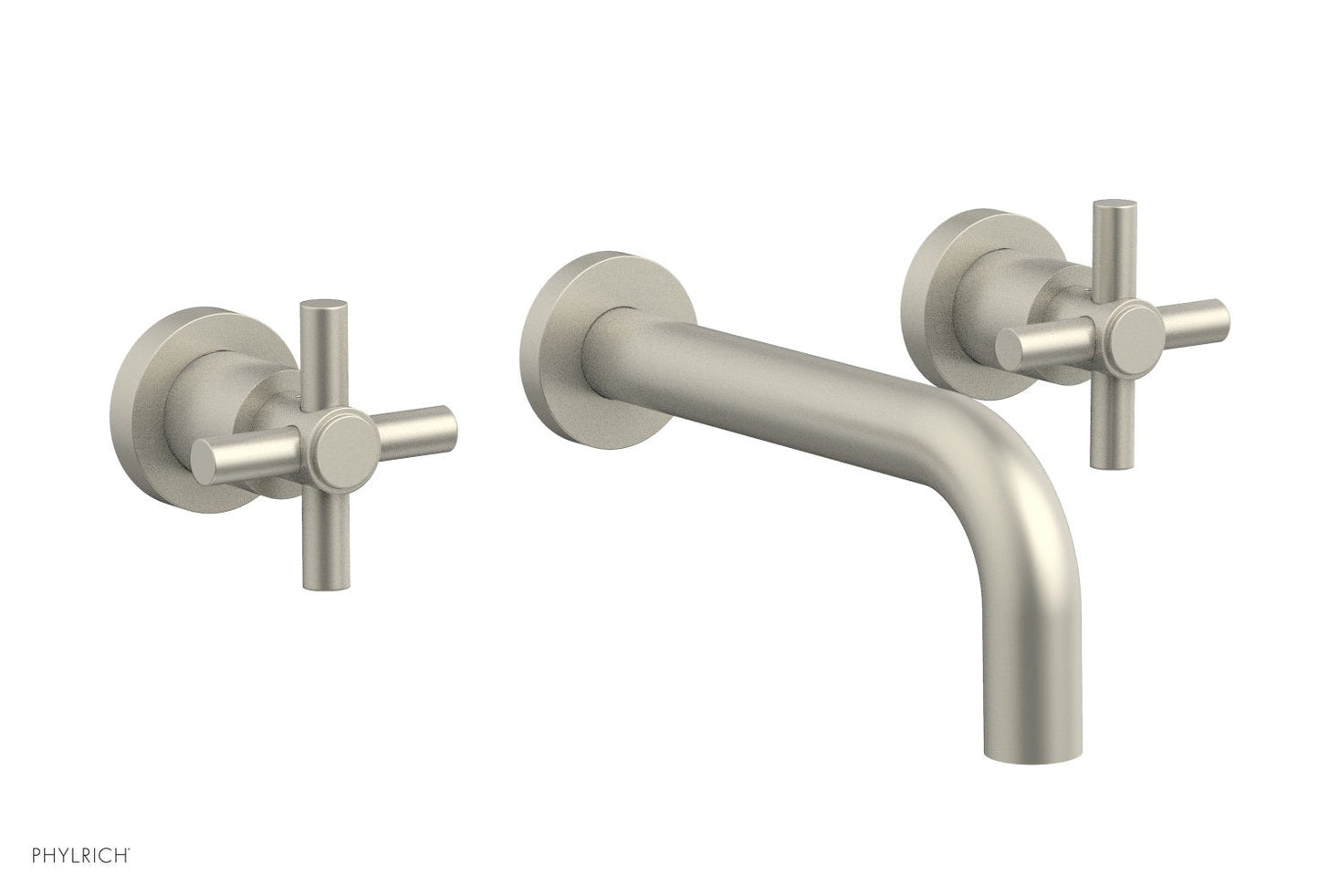 Phylrich Basic Wall Tub Set Tubular Cross Handles D1134