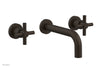 Phylrich Basic Wall Tub Set Tubular Cross Handles D1134