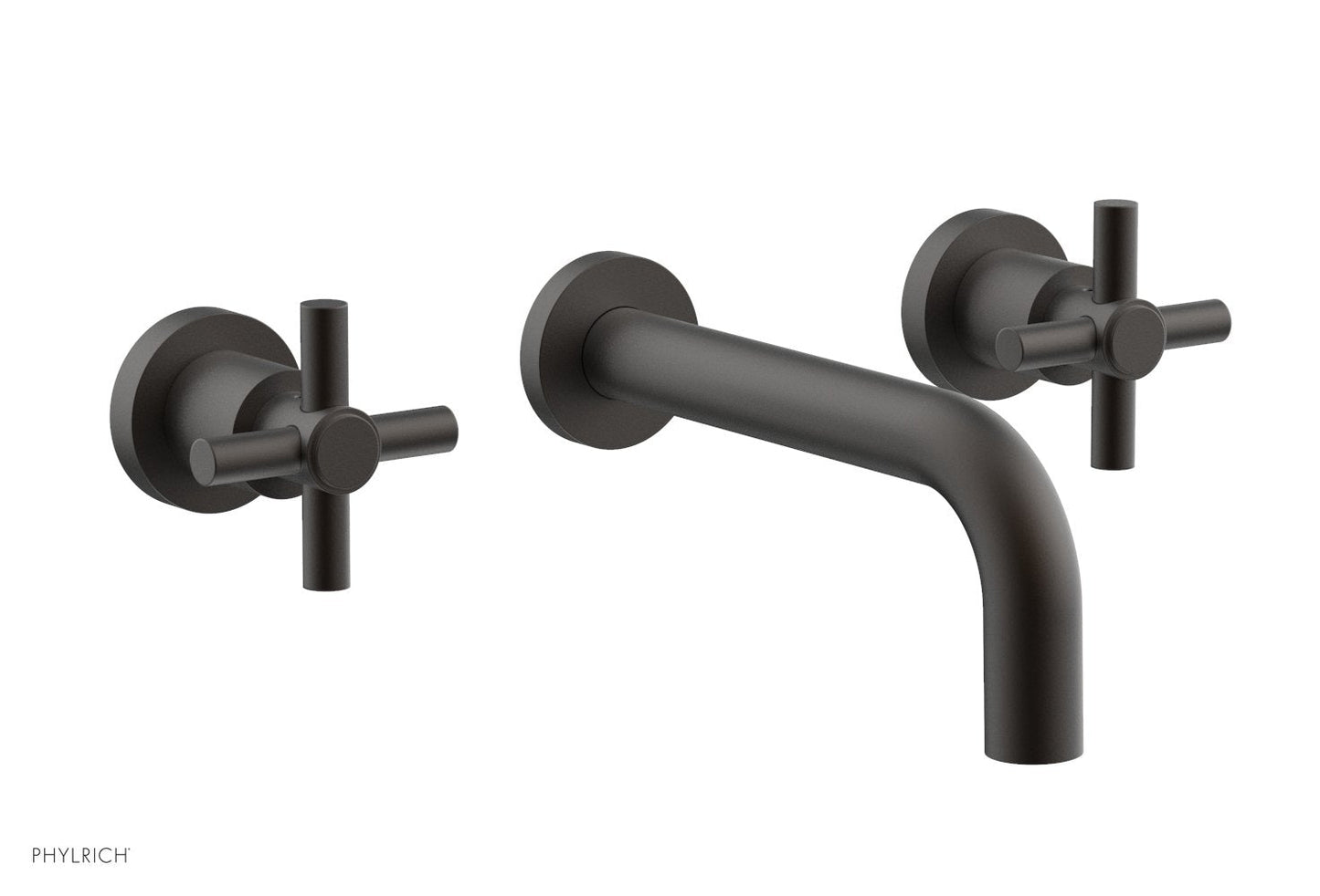 Phylrich Basic Wall Tub Set Tubular Cross Handles D1134