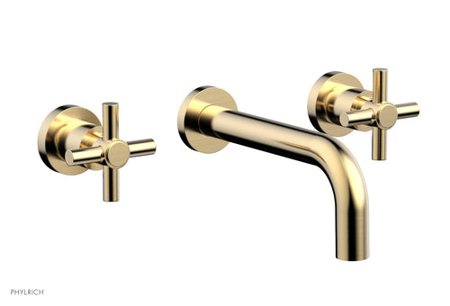 Phylrich Basic Wall Tub Set Tubular Cross Handles D1134