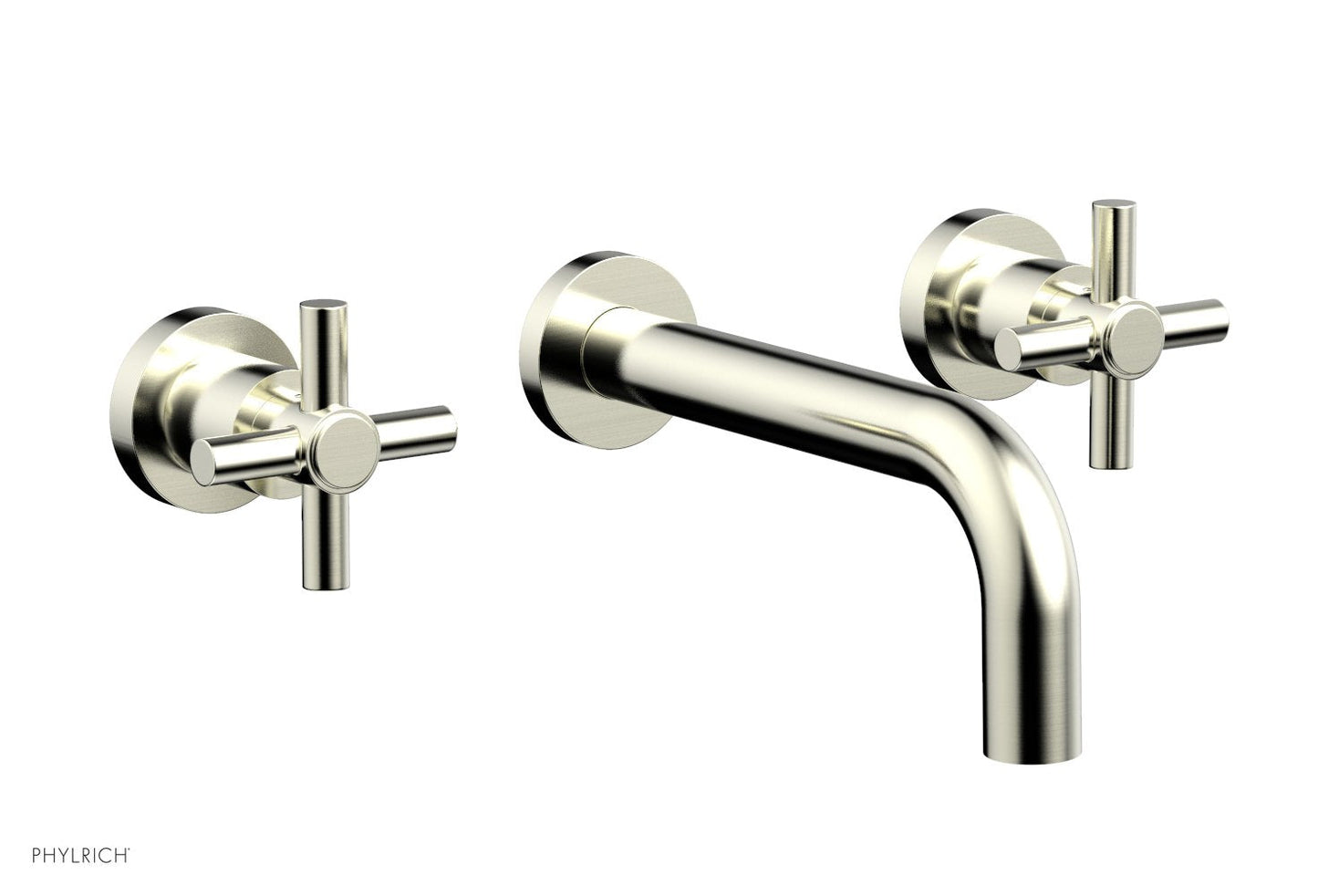 Phylrich Basic Wall Tub Set Tubular Cross Handles D1134