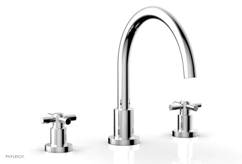 Phylrich BASIC Deck Tub Set - Tubular Cross Handles D1134C