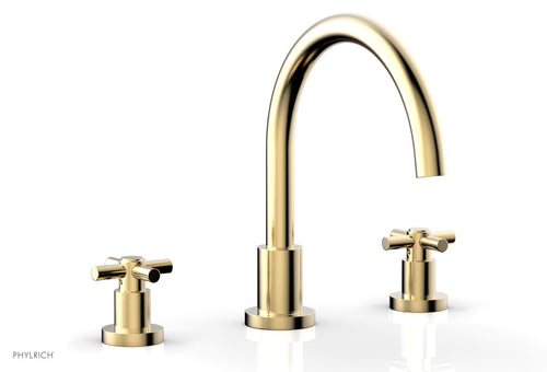 Phylrich BASIC Deck Tub Set - Tubular Cross Handles D1134C