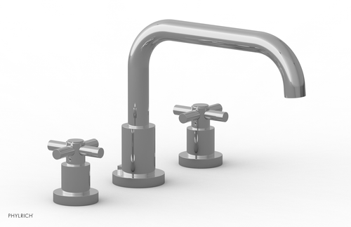 Phylrich BASIC Deck Tub Set - Tubular Cross Handles D1136D