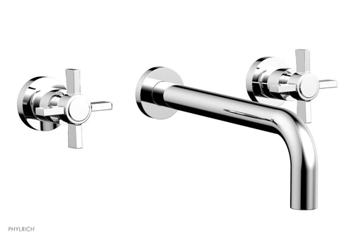 Phylrich Basic Wall Tub Set 10" Spout - Blade Cross Handles D1137-10