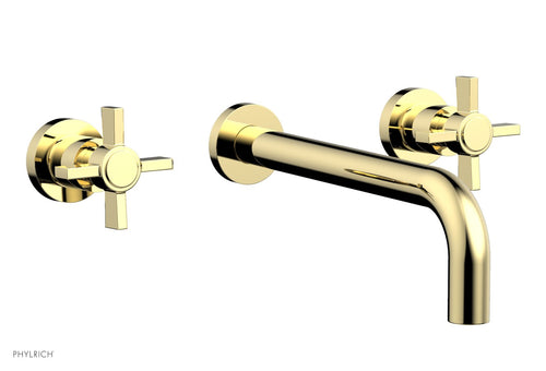 Phylrich Basic Wall Tub Set 10" Spout - Blade Cross Handles D1137-10