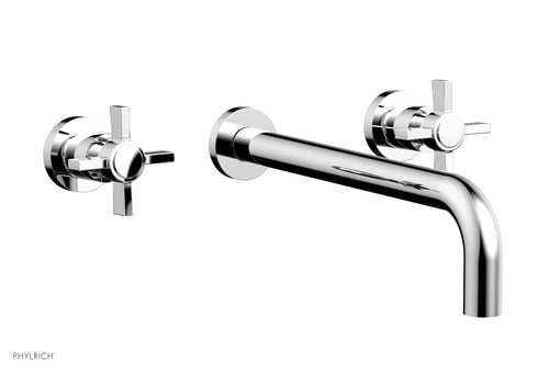 Phylrich Basic Wall Tub Set 12" Spout - Blade Cross Handles D1137-12