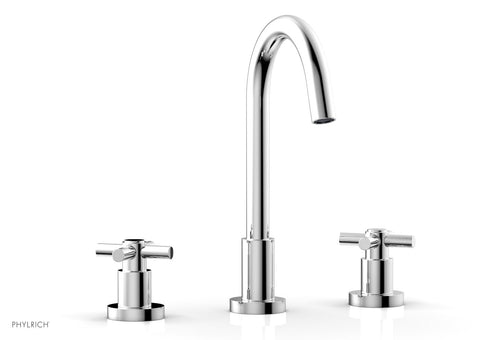 Phylrich BASIC Widespread Faucet, 10 1/2" High Spout, Tubular Cross Handles D134