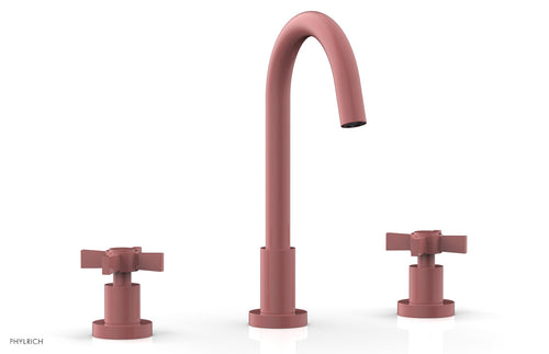 Phylrich BASIC Widespread Faucet, 10 1/2" High Spout, Blade Cross Handles D137