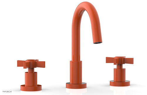 Phylrich BASIC Widespread Faucet, 8 1/2" High Spout, Blade Cross Handles D138