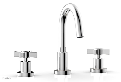 Phylrich BASIC Widespread Faucet, 8 1/2" High Spout, Blade Cross Handles D138