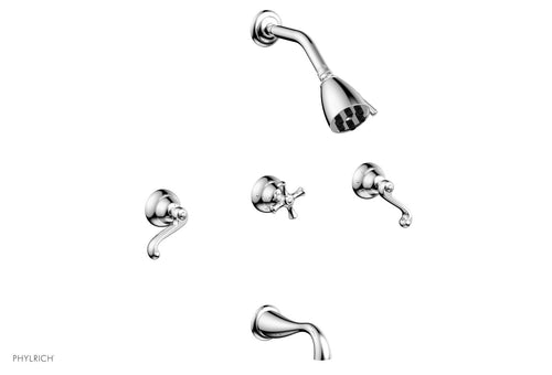 Phylrich REVERE & SAVANNAH Three Handle Tub and Shower Set D2102