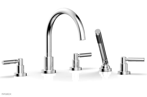Phylrich BASIC Deck Tub Set with Hand Shower - Lever Handles D2130C1