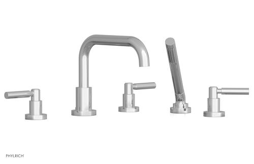 Phylrich BASIC Deck Tub Set with Hand Shower - Lever Handles D2132D1