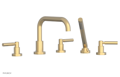 Phylrich BASIC Deck Tub Set with Hand Shower - Lever Handles D2132D1