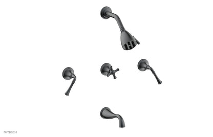Phylrich 3RING Three Handle Tub and Shower Set D2205