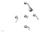 Phylrich 3RING Three Handle Tub and Shower Set D2205