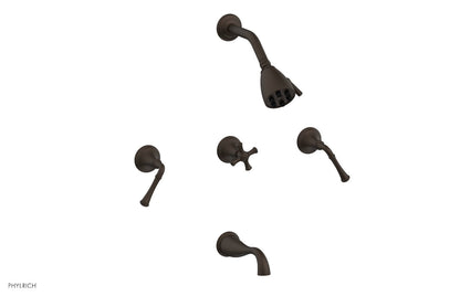 Phylrich 3RING Three Handle Tub and Shower Set D2205