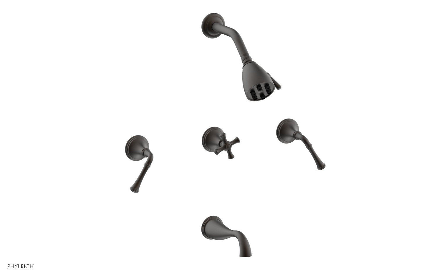 Phylrich 3RING Three Handle Tub and Shower Set D2205