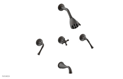 Phylrich 3RING Three Handle Tub and Shower Set D2205