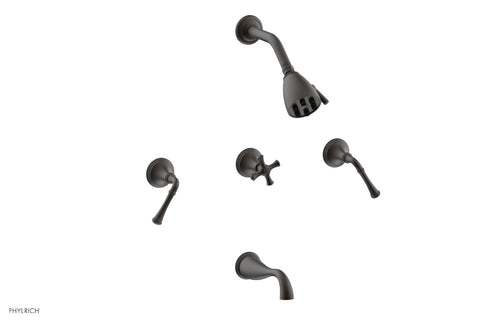 Phylrich 3RING Three Handle Tub and Shower Set D2205