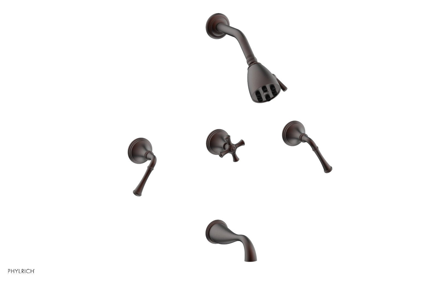 Phylrich 3RING Three Handle Tub and Shower Set D2205