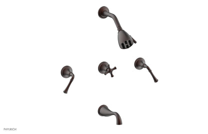 Phylrich 3RING Three Handle Tub and Shower Set D2205