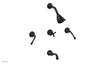 Phylrich 3RING Three Handle Tub and Shower Set D2205
