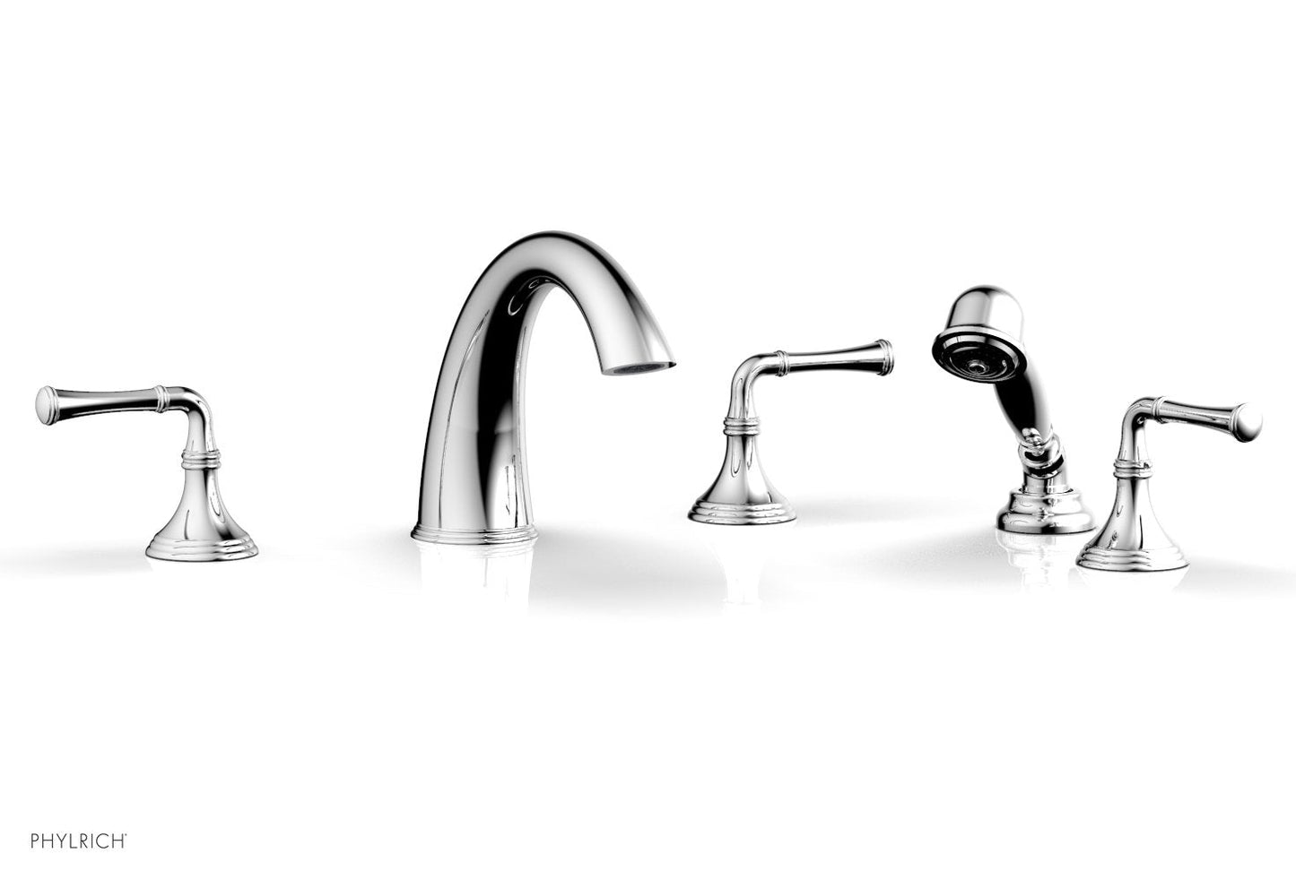Phylrich 3RING Deck Tub Set with Hand Shower D2205E1