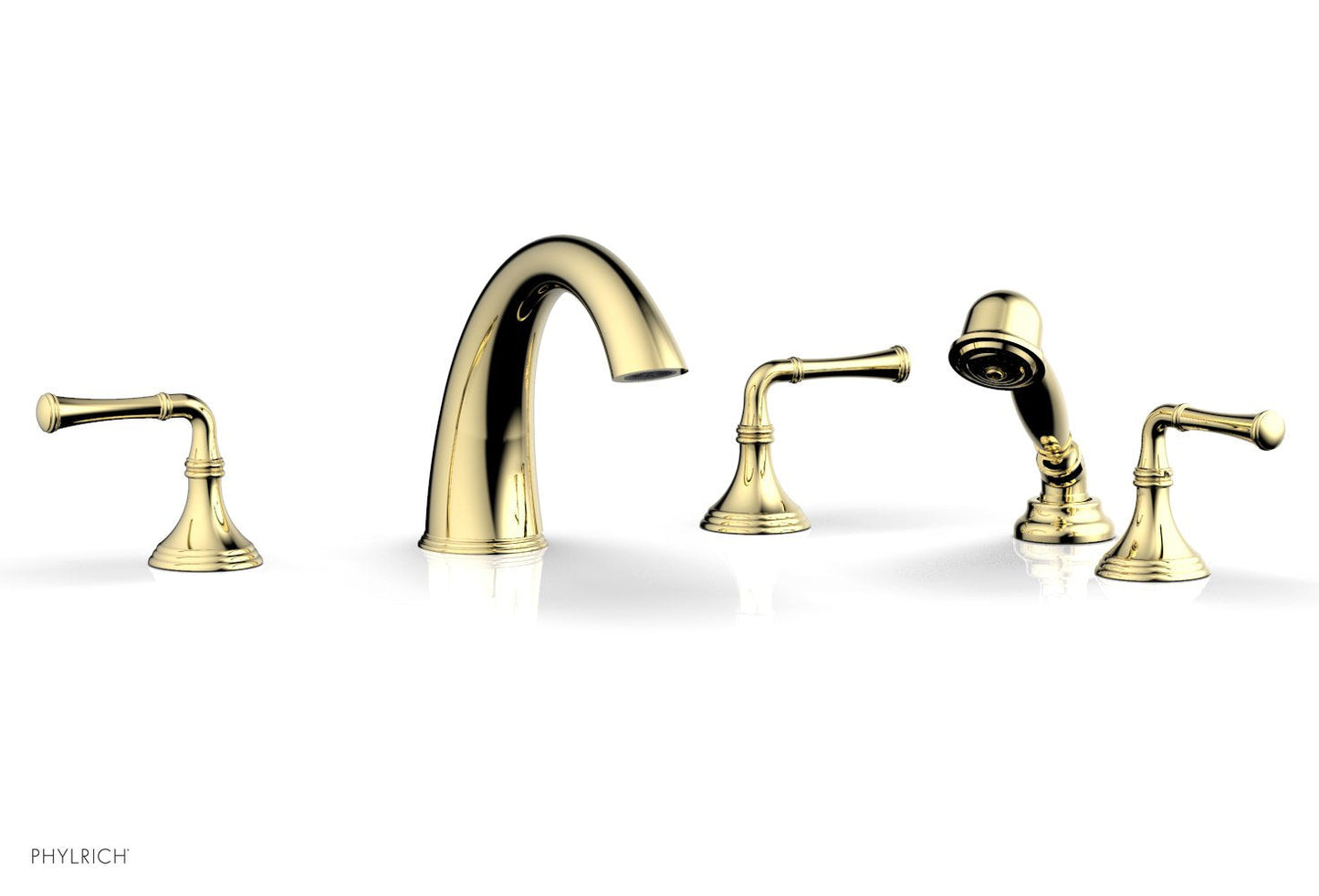Phylrich 3RING Deck Tub Set with Hand Shower D2205E1