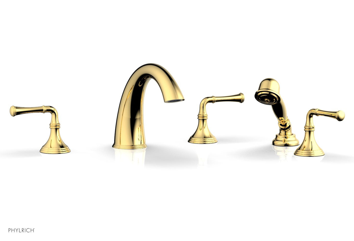 Phylrich 3RING Deck Tub Set with Hand Shower D2205E1