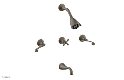Phylrich 3RING Three Handle Tub and Shower Set D2206