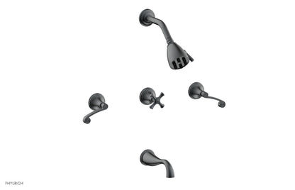 Phylrich 3RING Three Handle Tub and Shower Set D2206