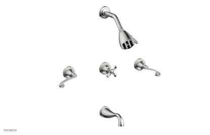 Phylrich 3RING Three Handle Tub and Shower Set D2206