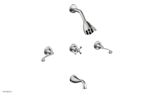 Phylrich 3RING Three Handle Tub and Shower Set D2206