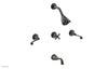 Phylrich 3RING Three Handle Tub and Shower Set D2206