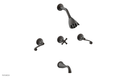 Phylrich 3RING Three Handle Tub and Shower Set D2206