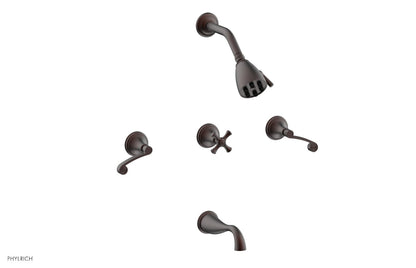 Phylrich 3RING Three Handle Tub and Shower Set D2206