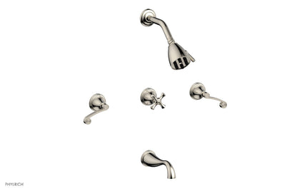 Phylrich 3RING Three Handle Tub and Shower Set D2206