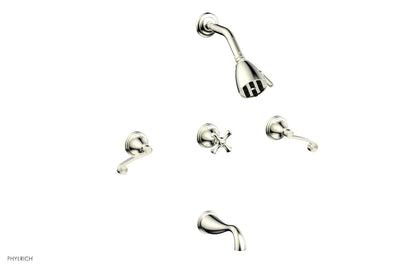 Phylrich 3RING Three Handle Tub and Shower Set D2206