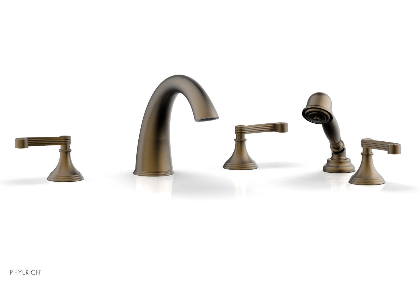 Phylrich 3RING Deck Tub Set with Hand Shower D2206E1