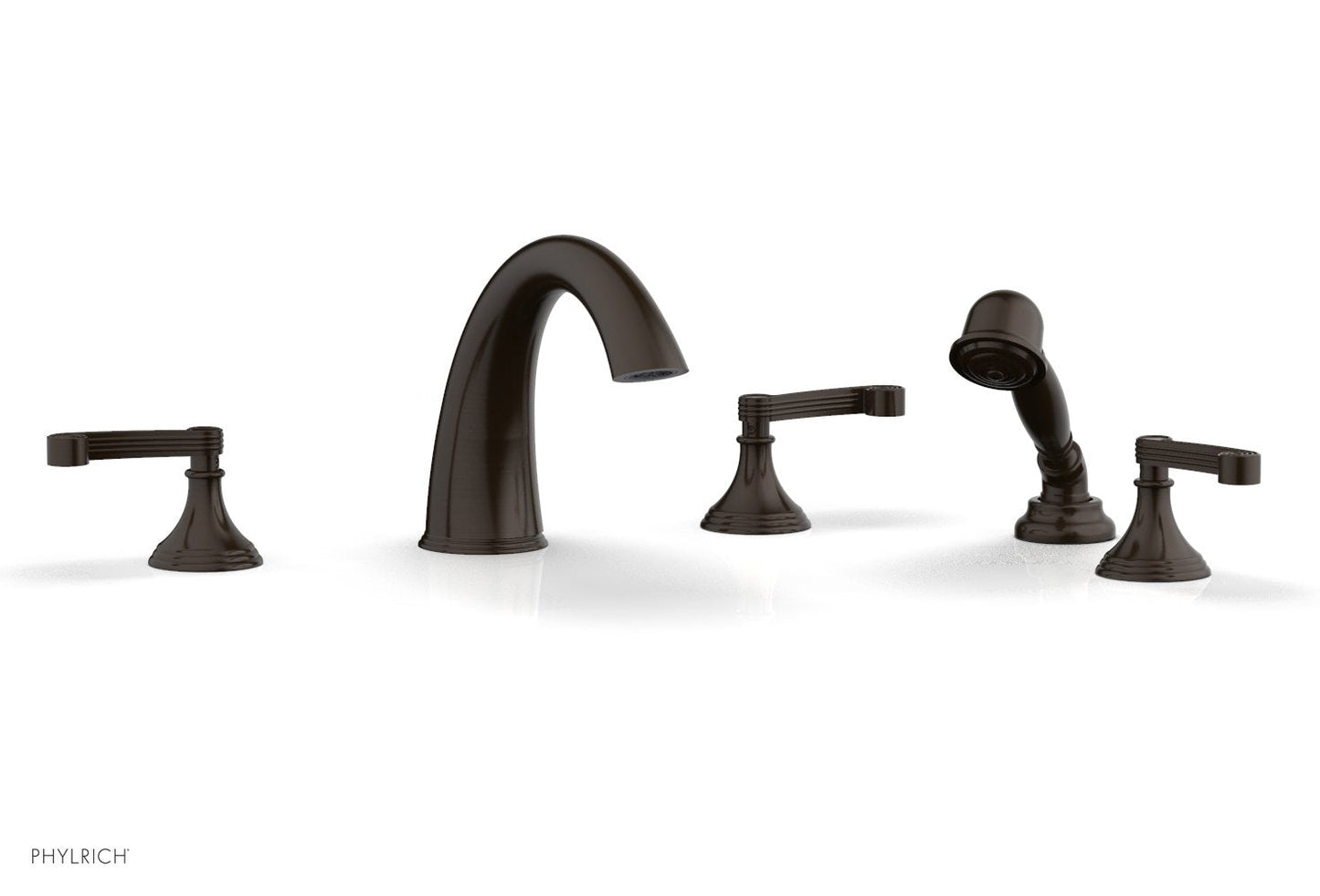 Phylrich 3RING Deck Tub Set with Hand Shower D2206E1