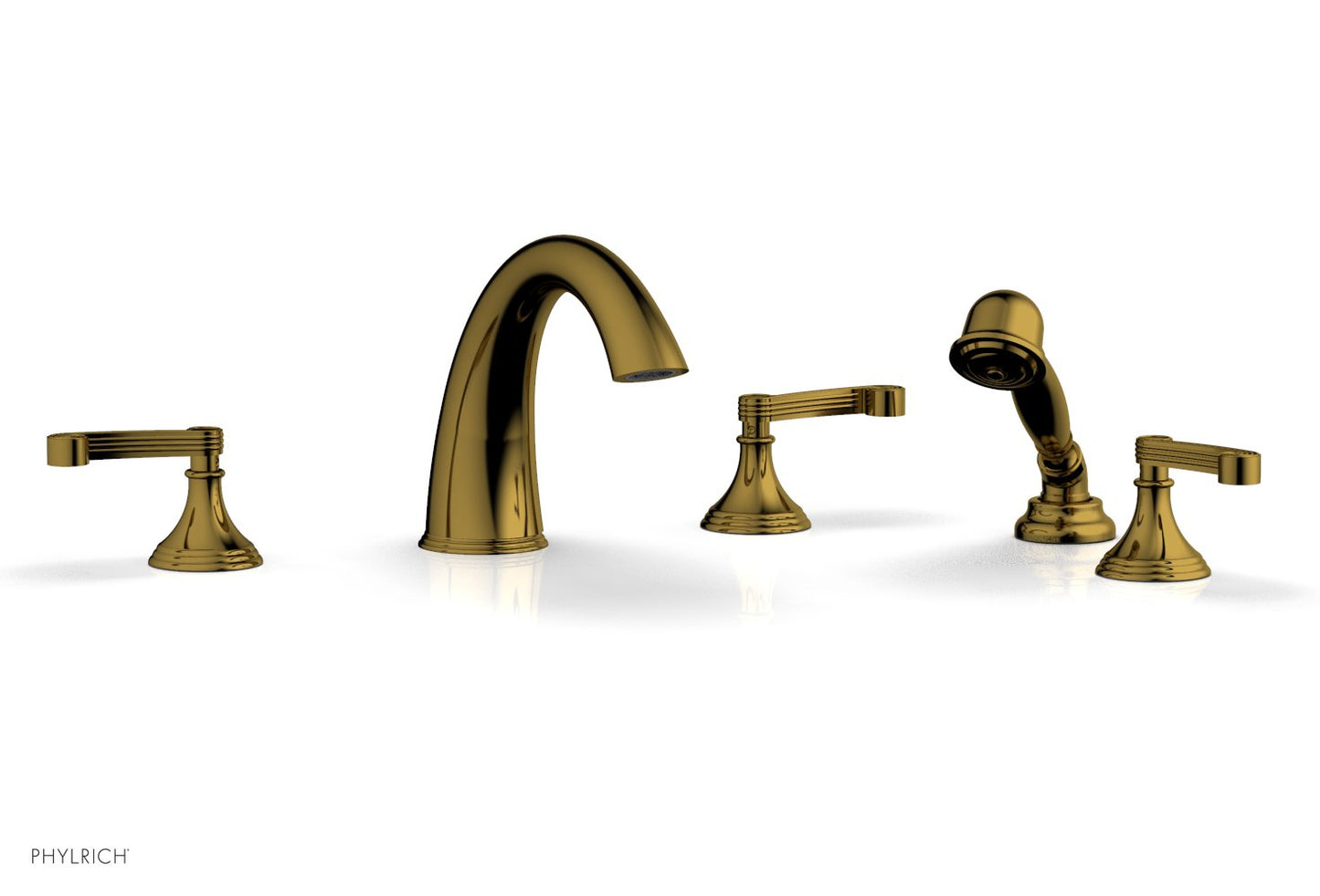 Phylrich 3RING Deck Tub Set with Hand Shower D2206E1