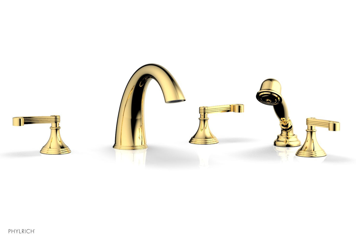 Phylrich 3RING Deck Tub Set with Hand Shower D2206E1