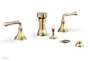 Phylrich 3RING Four Hole Bidet Set D4205